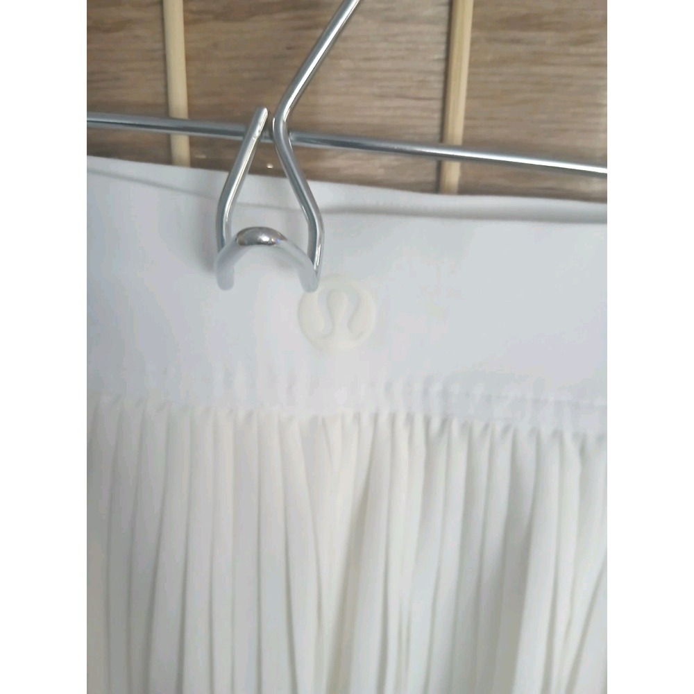 Lululemon Women's White Pleated Tennis Skirt Sz 12 Pickleball Golf - Picture 6 of 8